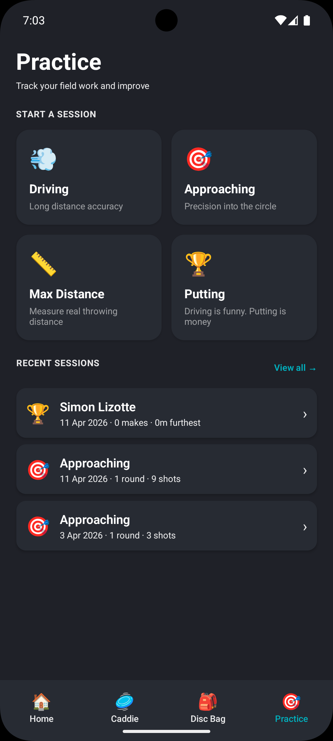 Practice session